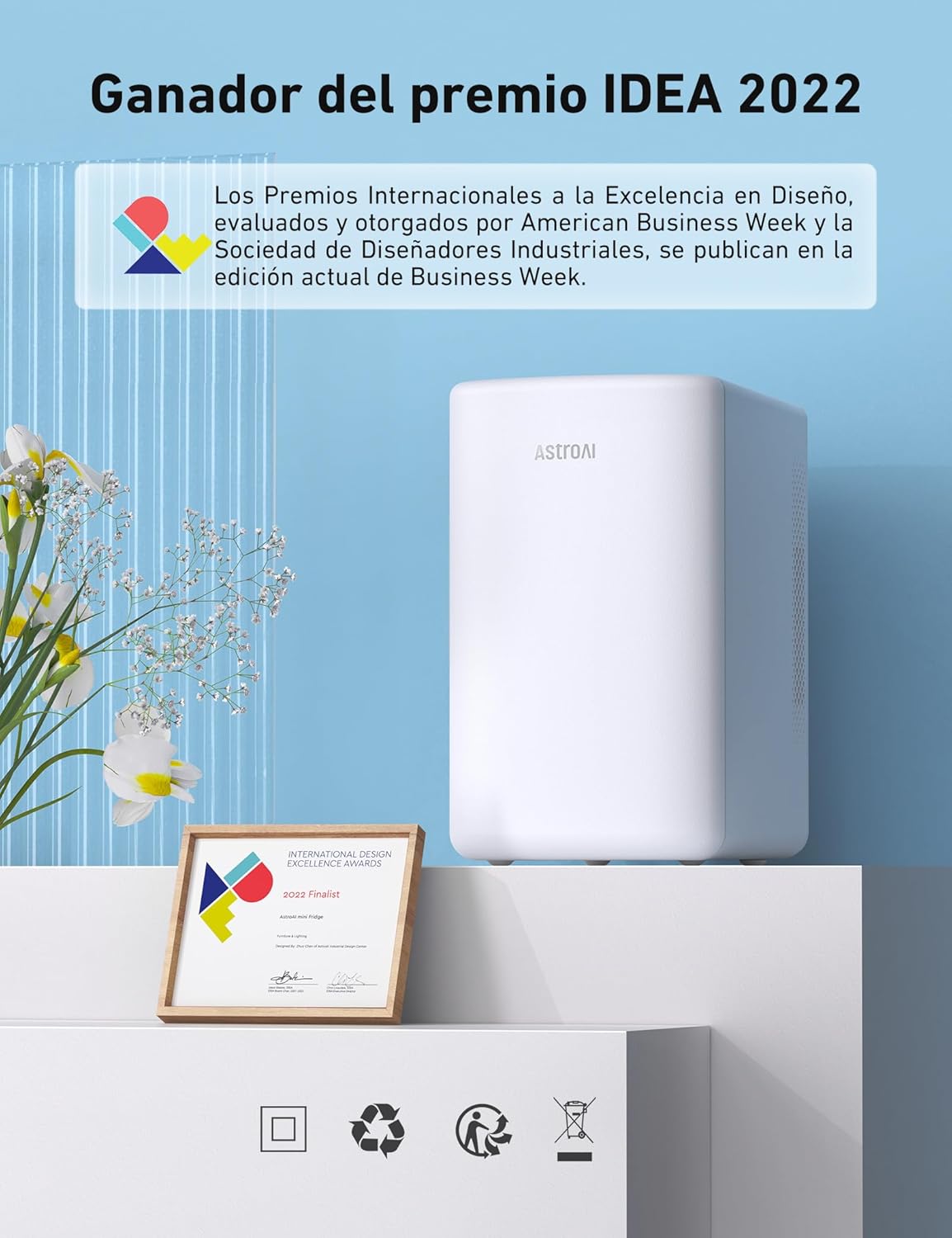 Mini Refrigerador, AstroAI de 6 Litros, cap. 8 Latas, (USADO).