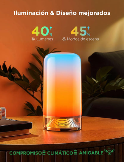 Lámpara de Mesa Govee H6022, RGBIC Inteligente, cabecera táctil.