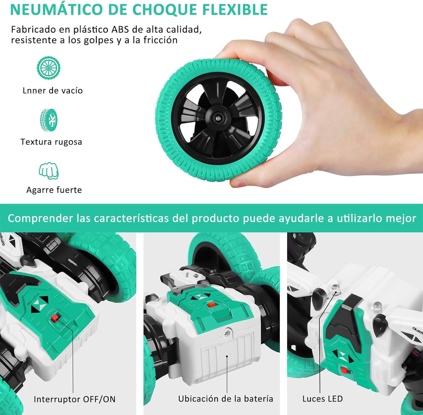 Yostyle Carro de Control Remoto, Coche RC de Acrobacia.