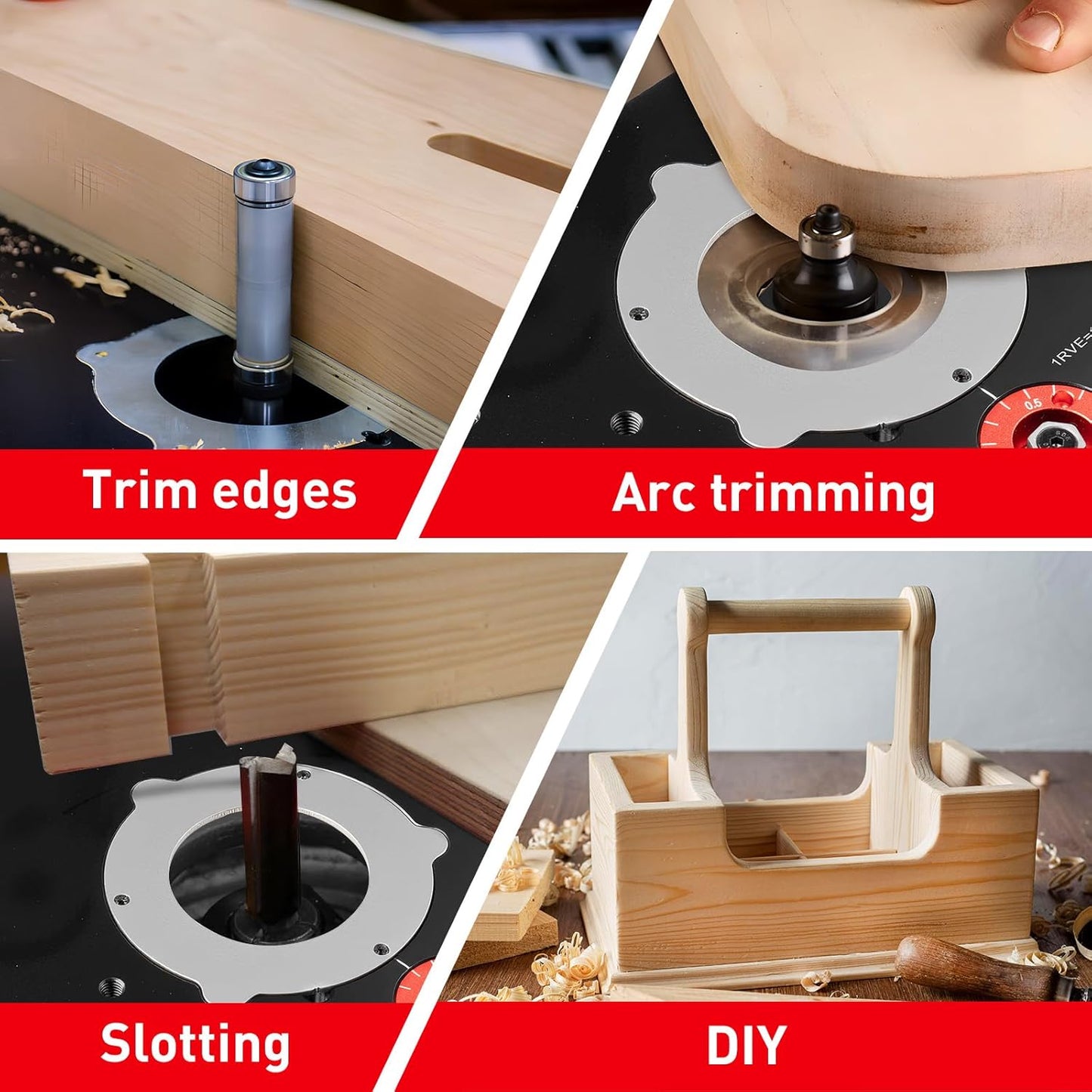 Sistema de elevación de mesa de enrutador de precisión, carpinteria.