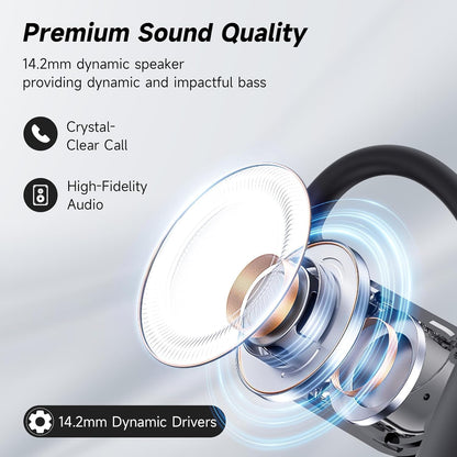 Auriculares Bluetooth 5.4 de Oído Abierto,Manos Libres Bluetooth