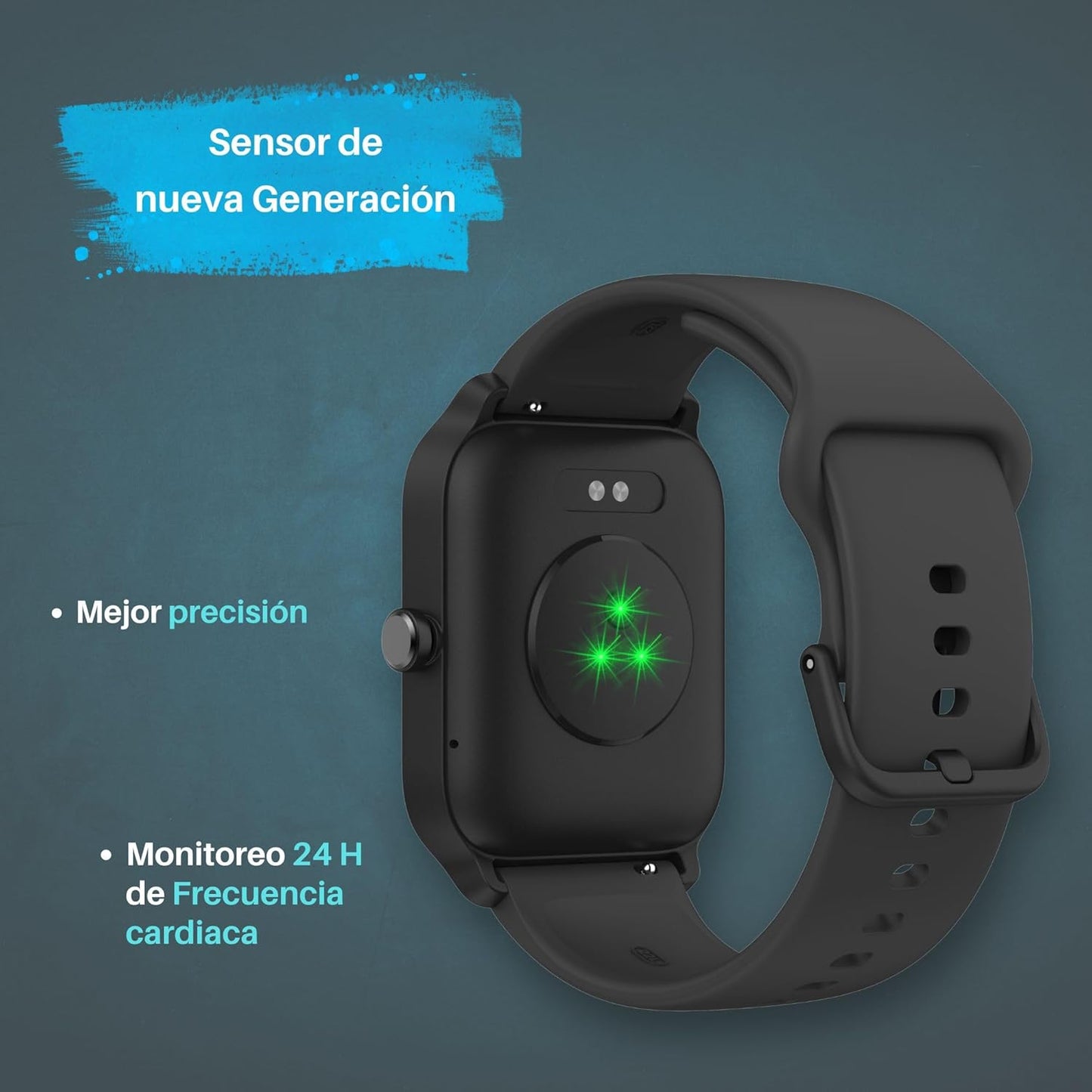 Reloj Inteligente Unisex, IP68 Alexa Integrado, Android iOS.