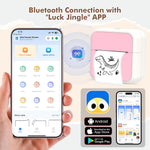 Mini Impresora, Impresora Fotográfica Portátil Impresora Térmica Bluetooth.