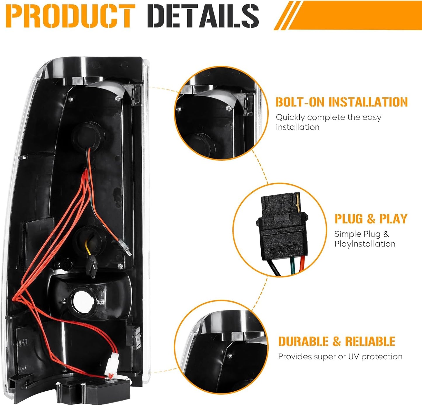 Kit de luces de freno LED, Chevy Silverado GMC Sierra (DETALLE)