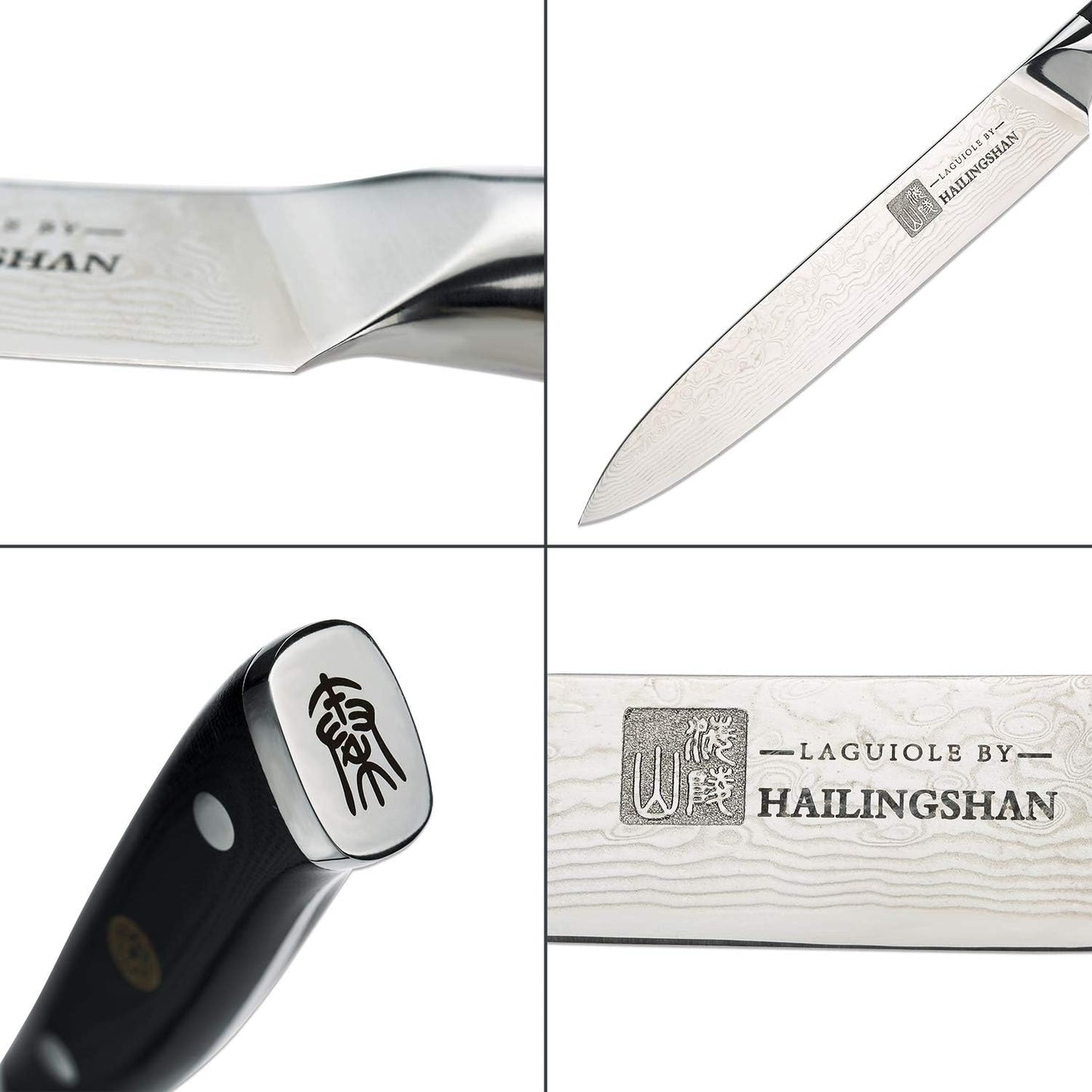 Cuchillo universal para verduras, 6", alto carbono, acero inox.