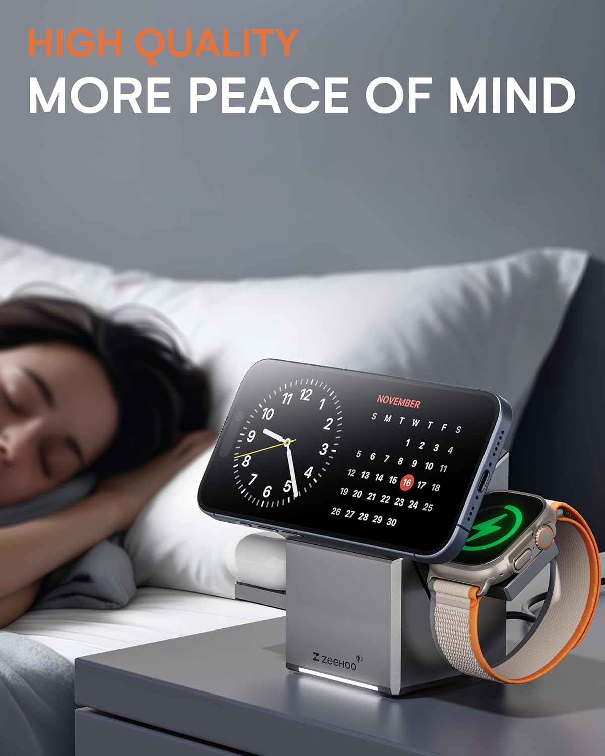 Zeehoo Estación Giratoria De Carga 3 En 1 (USADO)