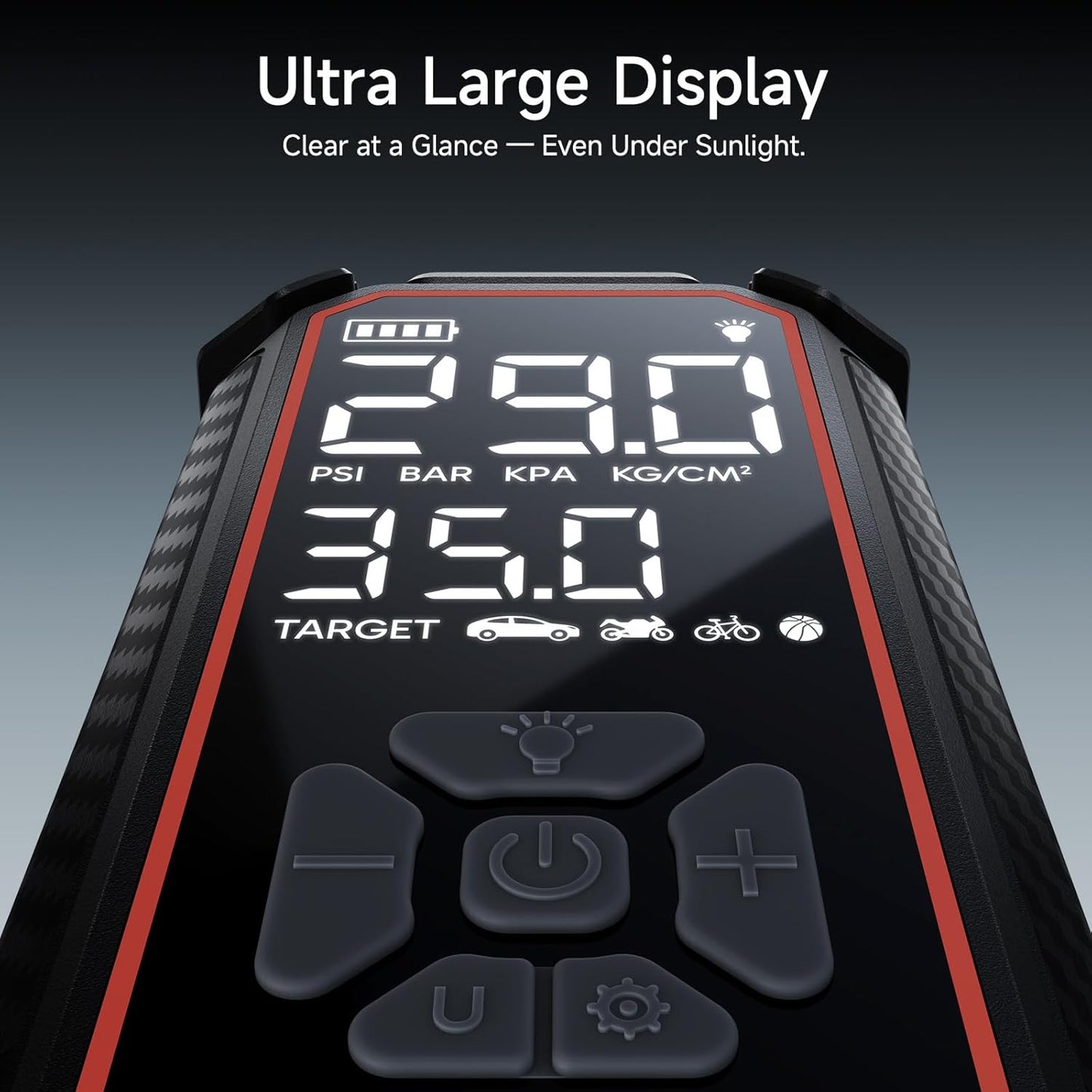 OlarHike Compresor Portátil para Neumáticos con Pantalla LED.