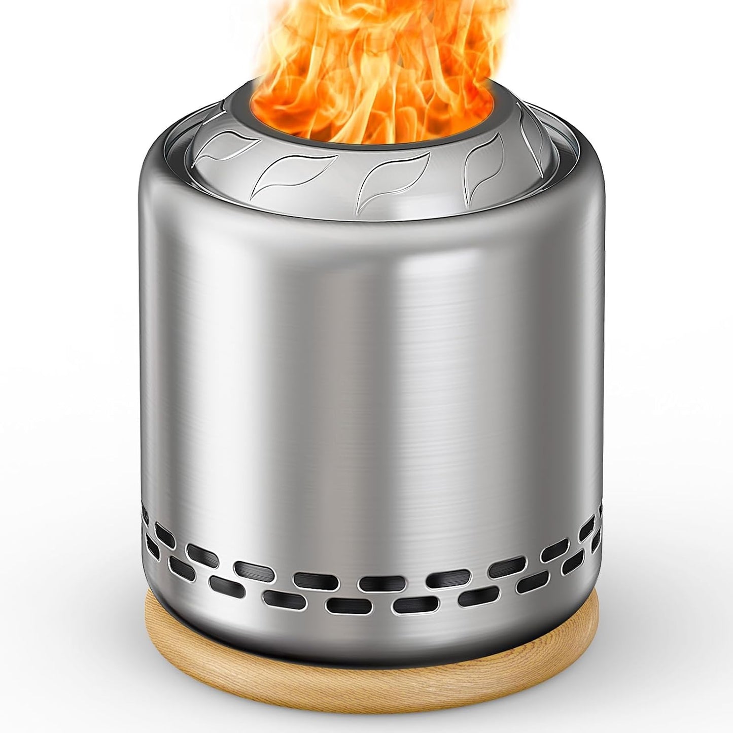 Chimenea de mesa con soporte de 7.9 x 6.1", con bolsa de viaje.