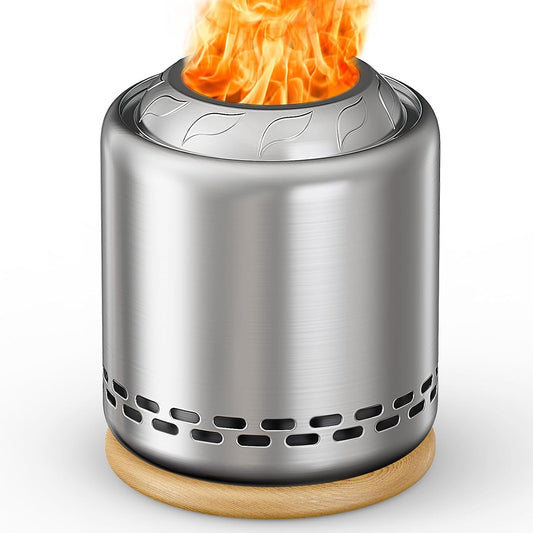 Chimenea de mesa con soporte de 7.9 x 6.1", con bolsa de viaje.