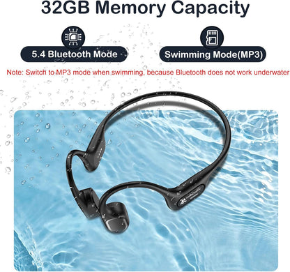 Auriculares de natación de conducción ósea, auriculares subacuáticos