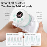 Extractor de leche doble portátil, con 2 modos, 9 niveles, TSRETE S12 VERDE
