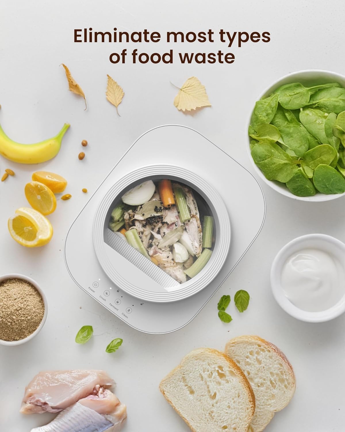 Compostador eléctrico para cocina, Ouaken, (USADO)