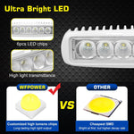 Kit de 2 luces impermeables de 6", anti-niebla, multiusos.