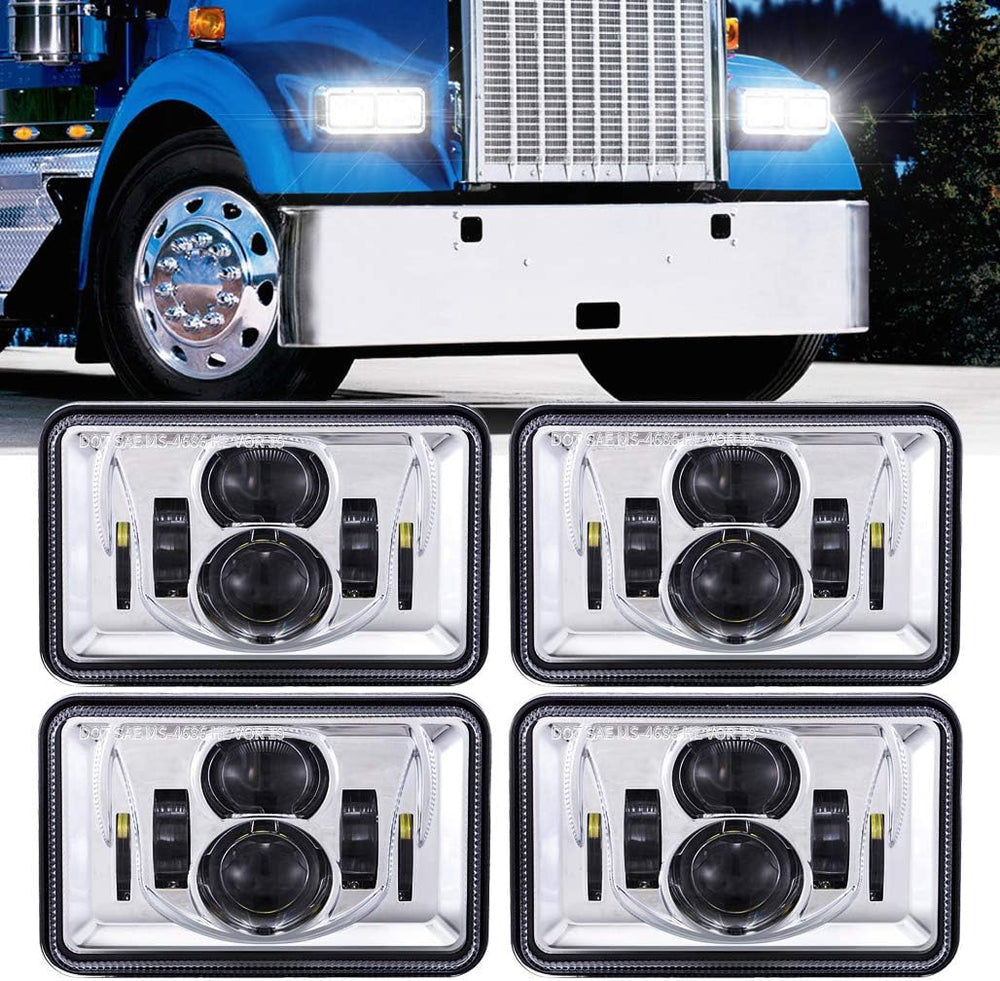 4 faros delanteros LED rectangulares de 60 W, 4 x 6" Z-OFFROAD