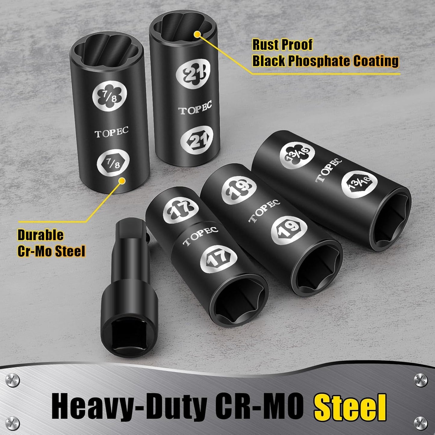 Kit de dados extractores para birlos de coche, 7 piezas.(USADO)