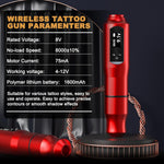 Kit de 2 Máquinas De Tatuaje, 20 Agujas, con suministros.