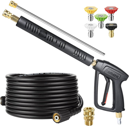 Kit de pistola y manguera para lavadora a presión, 3/8, 25FT.