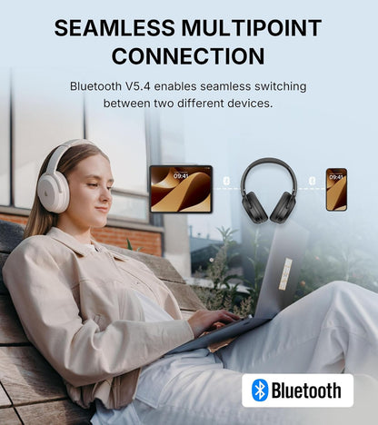 Auriculares inalámbricos sobre la oreja con cancelación activa de ruido, Edifier WH700NB Pro