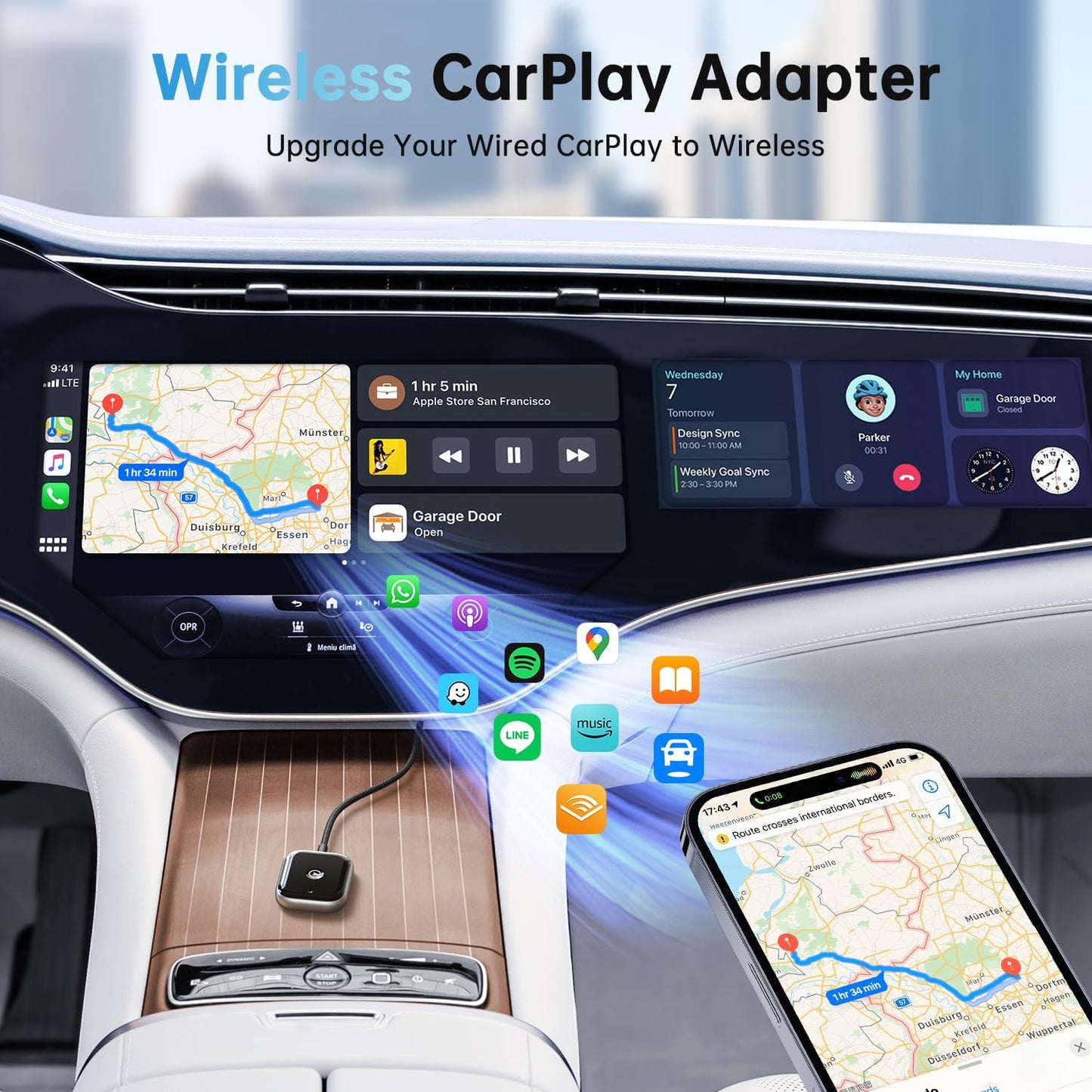 Adaptador inalámbrico CarPlay para Apple CarPlay