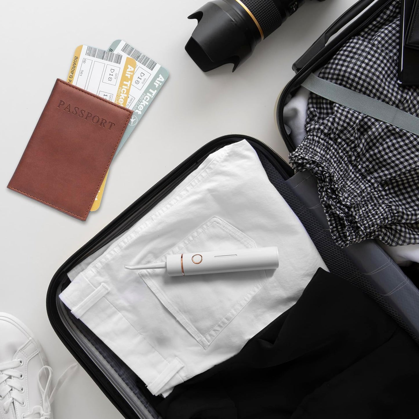 Irrigador bucal inalámbrico, Recargable, 3 modos ajustables, IPX7.