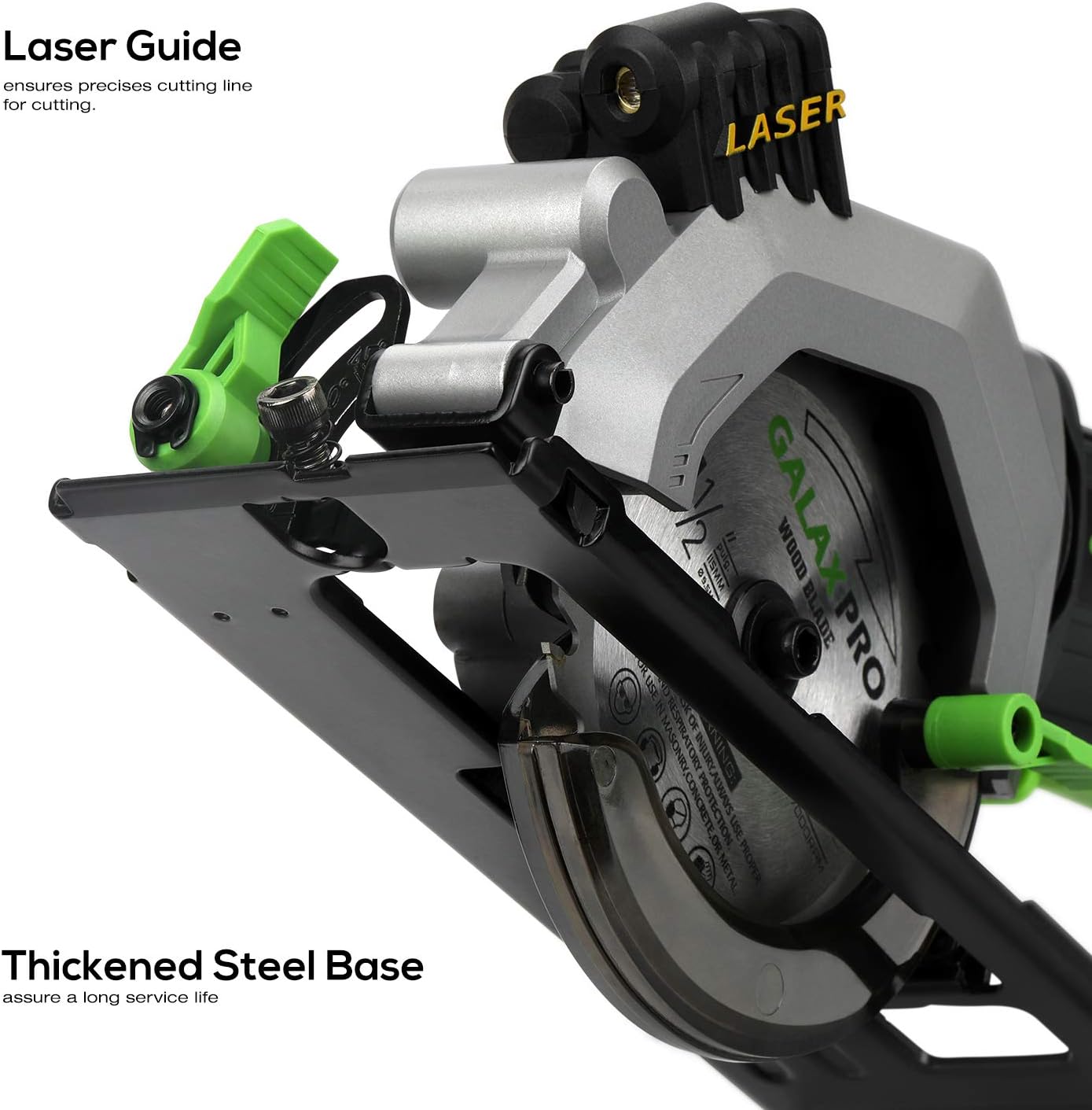 GALAX PRO 20V 4-1/2" Sierra circular inalámbrica con batería de 2.0Ah USADO.