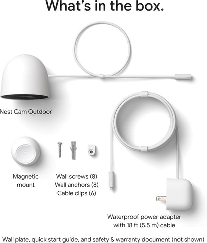 Cámara de seguridad Google Nest Outdoor  2ª gen 2 PZA