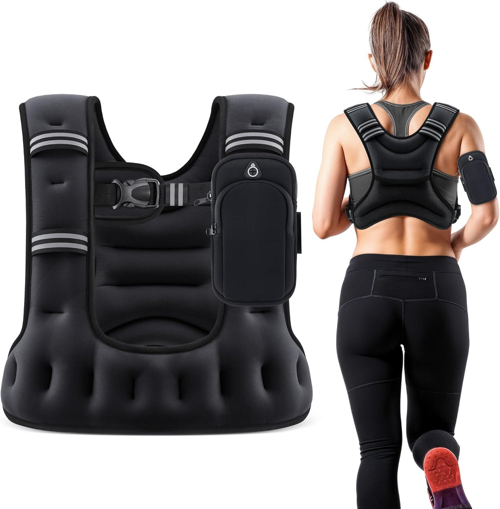 ZELUS - Chaleco con peso 12lb para mujeres y hombres