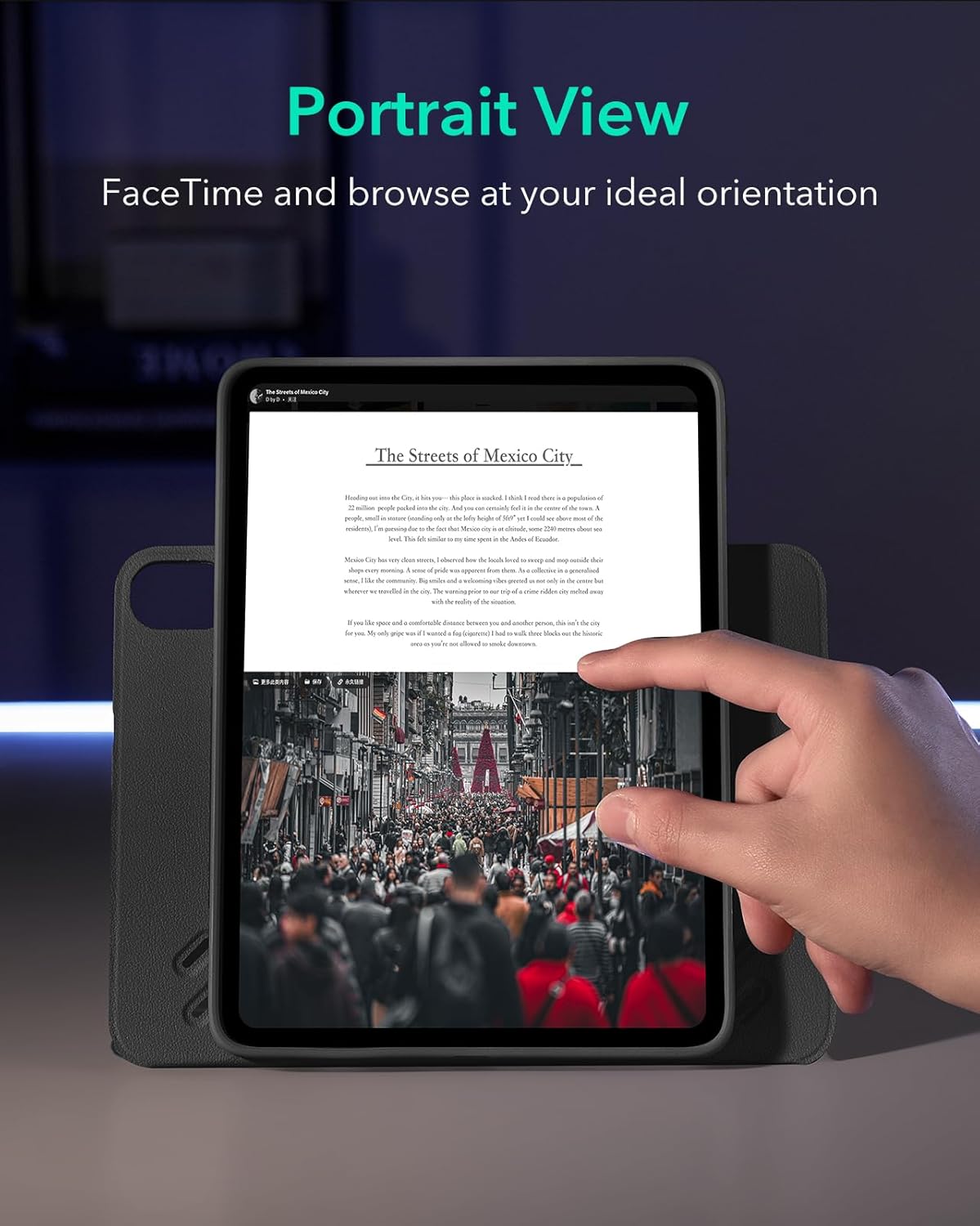 Funda para iPad Air de 11" M3/M2 (25/24), 5ª/4ª gen (22/2020), 10.9".