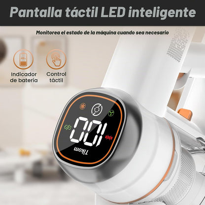 Aspiradora inalámbrica para el hogar, Tikom V500 con Base de Pared