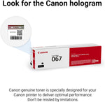 Cartucho de Toner Canon 067 Negro, MF650 y LBP630.