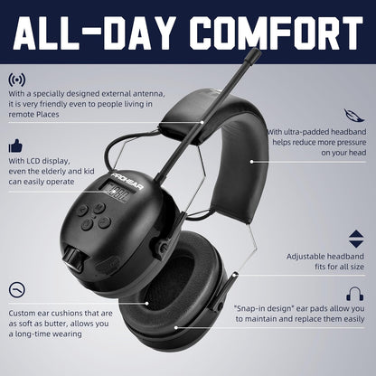 Auriculares de protección auditiva, PROHEAR 033, FM/AM. (USADO)