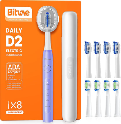 Cepillo de dientes Bitvae Daily D2, eléctrico y ultrasónico, Recargable.