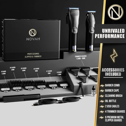 Kit de cortadoras de pelo profesional, recargables, inalámbricas.(USADO)