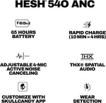 Auriculares inalámbricos Skullcandy HESH 540 ANC, THX Spatial Audio.