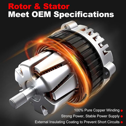 Alternador 11137 de 12V 130A compatible con Toyota Avalon 3.5