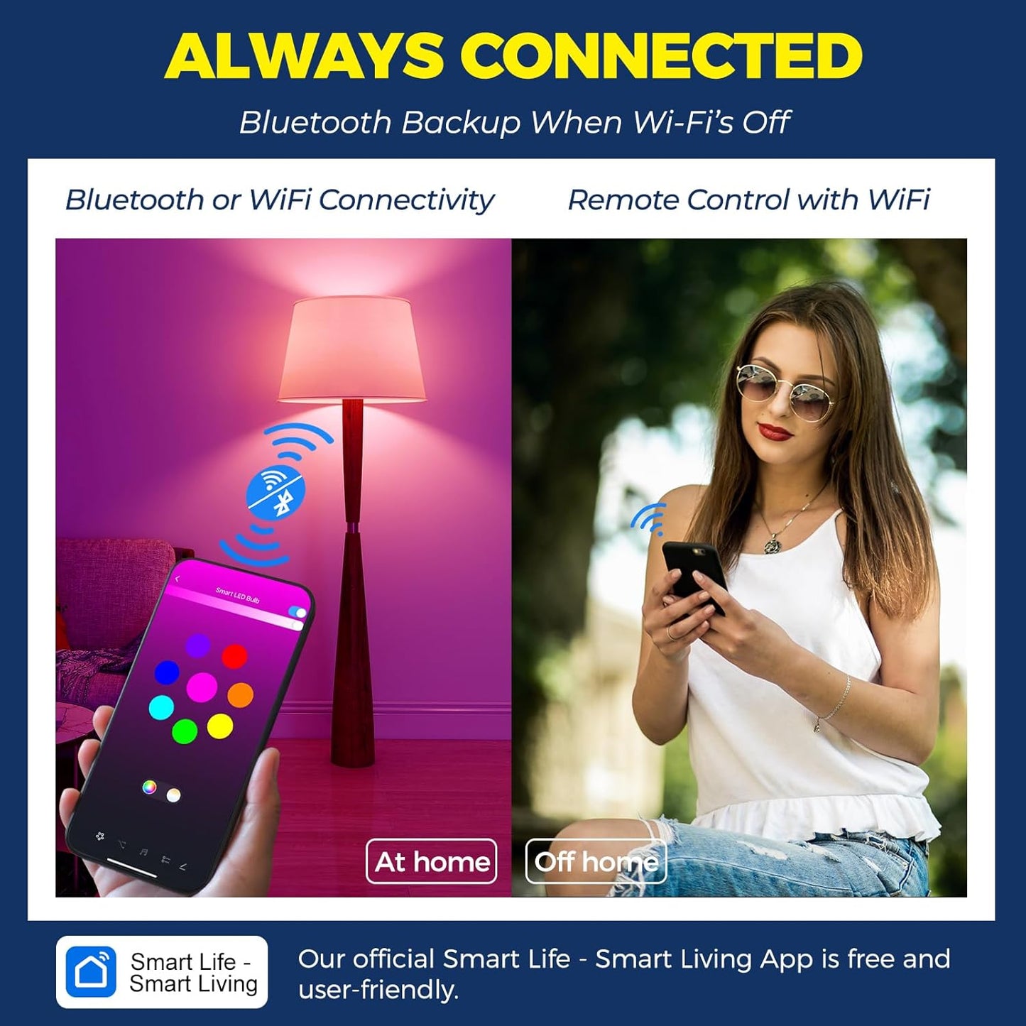Bombillas inteligentes Lightinginside, 100W=11W, WiFi, Alexa.