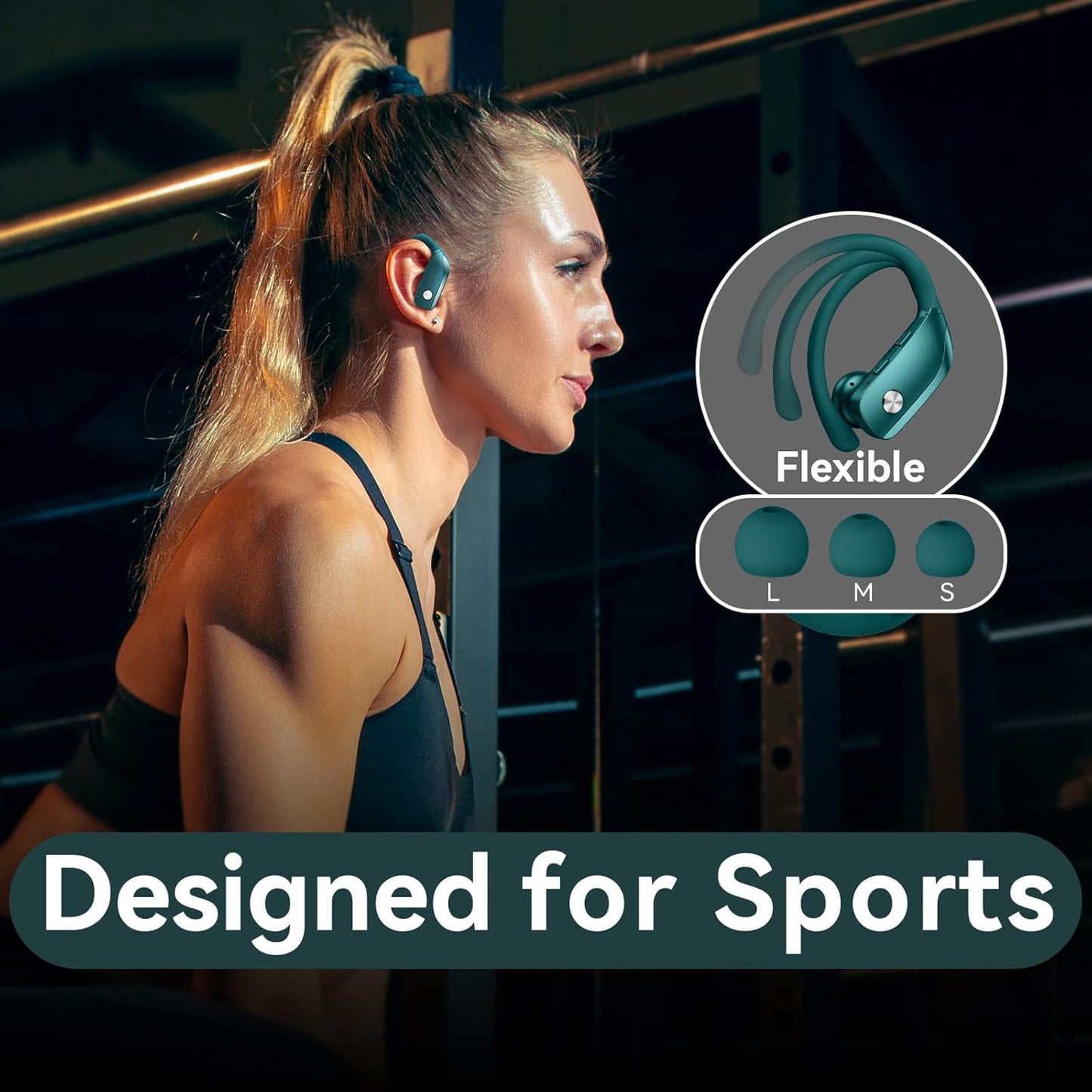 Auriculares inalámbricos Bluetooth BMANI verde