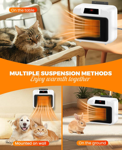 Calentador de casa para mascotas, con termostato, cable antimasticable.