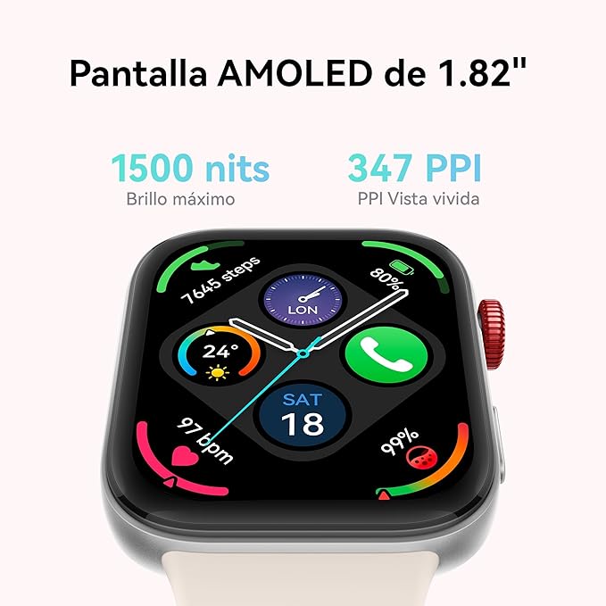 Smartwatch, HUAWEI Fit 3, 1.82", Compatible con iOS y Android.