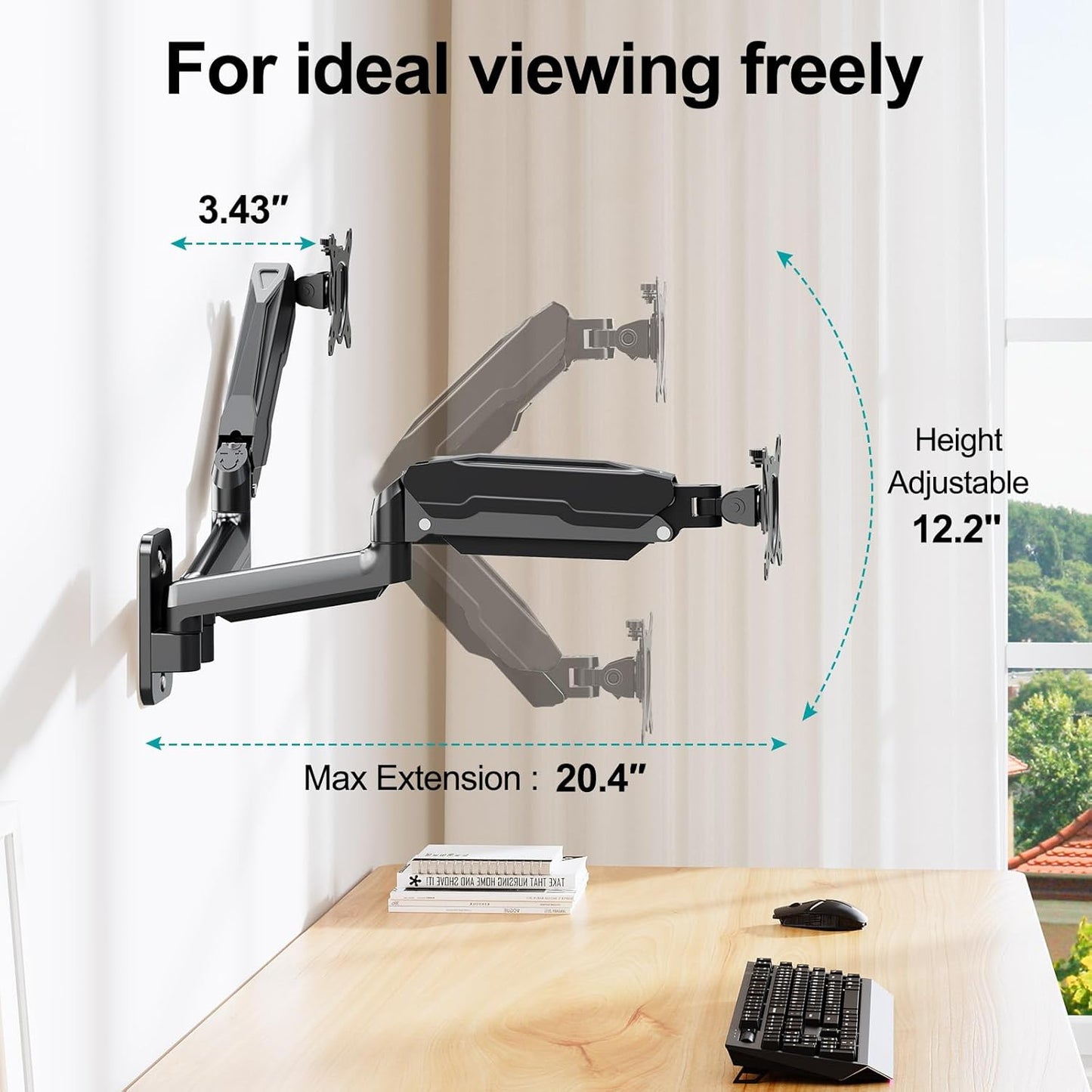 Soporte de pared para monitor dual. 13 a 32 pulgadas. MOUNT PRO PR7002