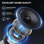 Auriculares inalámbricos de oreja abierta, IPX7 impermeables.