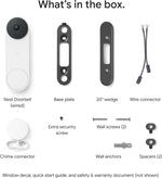 Timbre de Puerta, Google Nest, cableado, 3ª gen, 2K/night v. (USADO)