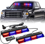 Luces estroboscópicas Xridonsen, de emergencia rojo y azul, con control.