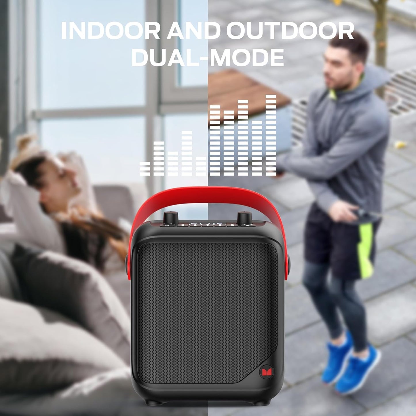 Altavoz Bluetooth inalámbrico con sonido estéreo, Monster MFS1.