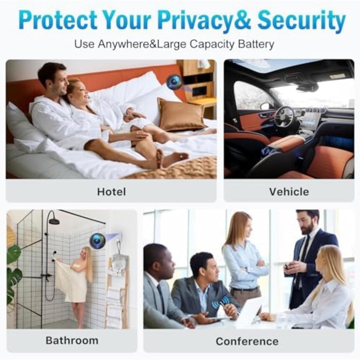 Detector de señales RF, inalámbrico, cámaras, GPS, Disp. Ocultos.