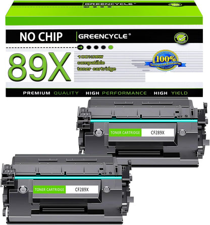 Cartucho de tóner Greencycle CF289X-NC, No Chip, (USADO).
