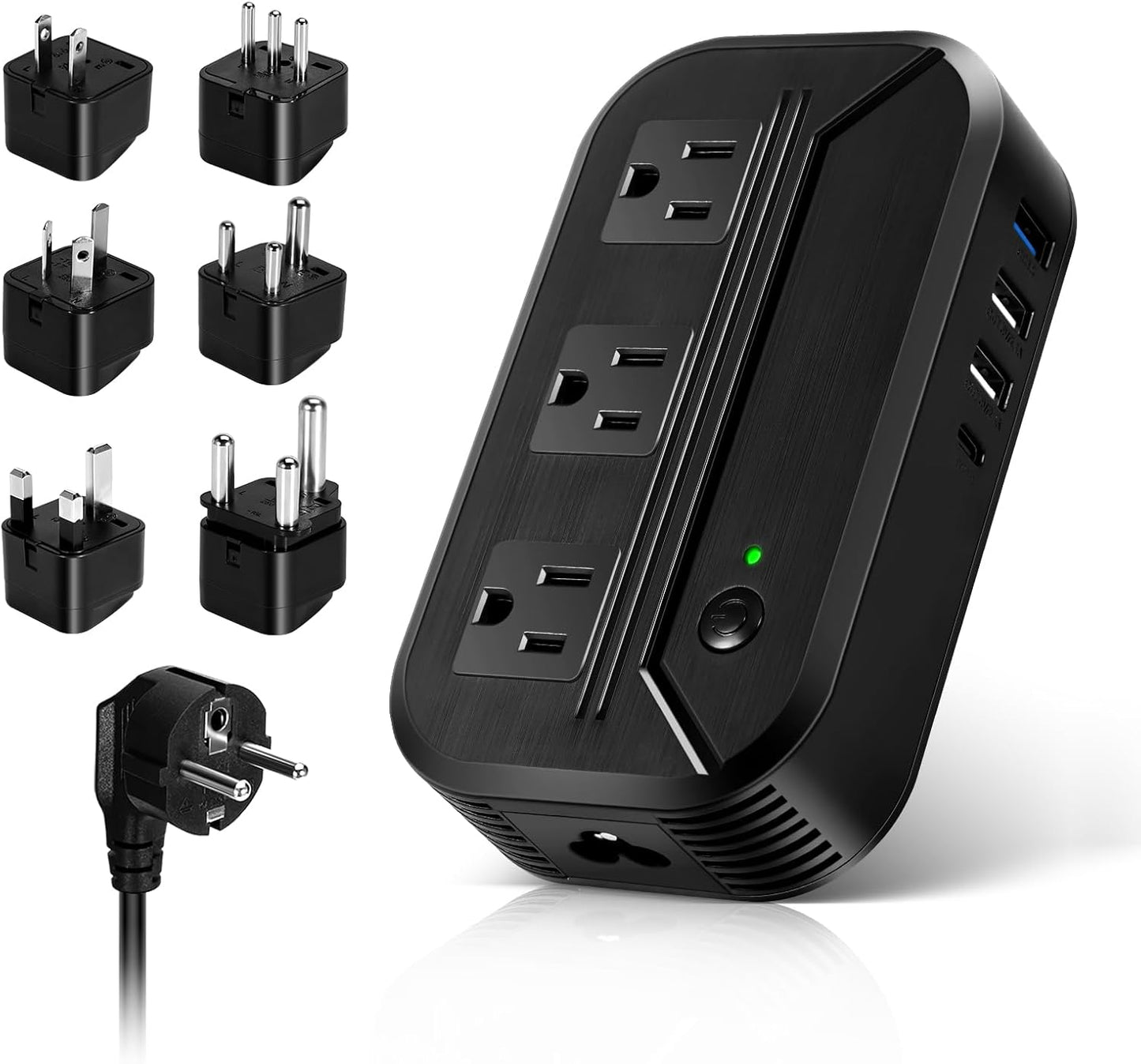 Voltage Converter Power Step Down 220V to 110V Universal.