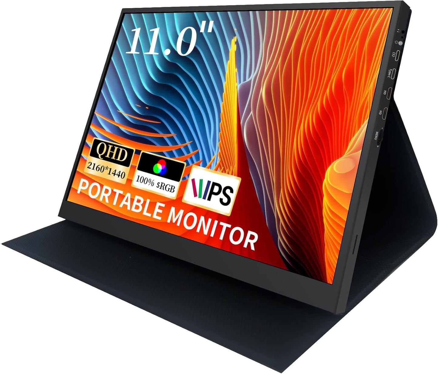 Monitor portátil StarXnDa de 11", 2160 x 1440, 2K, USB C, HDMI.