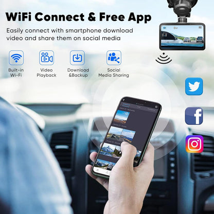 Dellfy dash cam Ultra HD delantera y trasera
