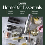 Kit de mixología para bartender, Barillio, soporte de bambú.